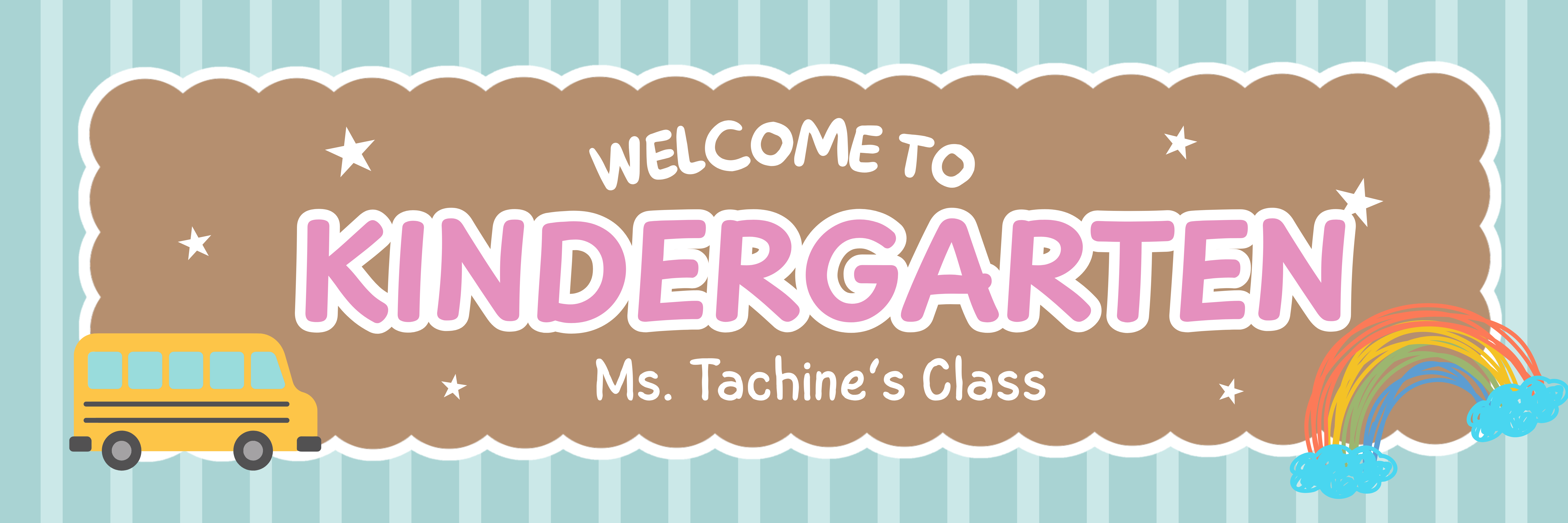 welcome to kindergarten banner
