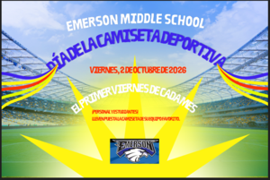 Día de la camiseta deportiva en Emerson: primer viernes de cada mes.