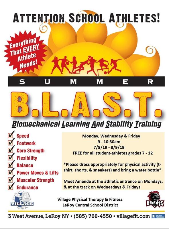 Summer BLAST Workouts