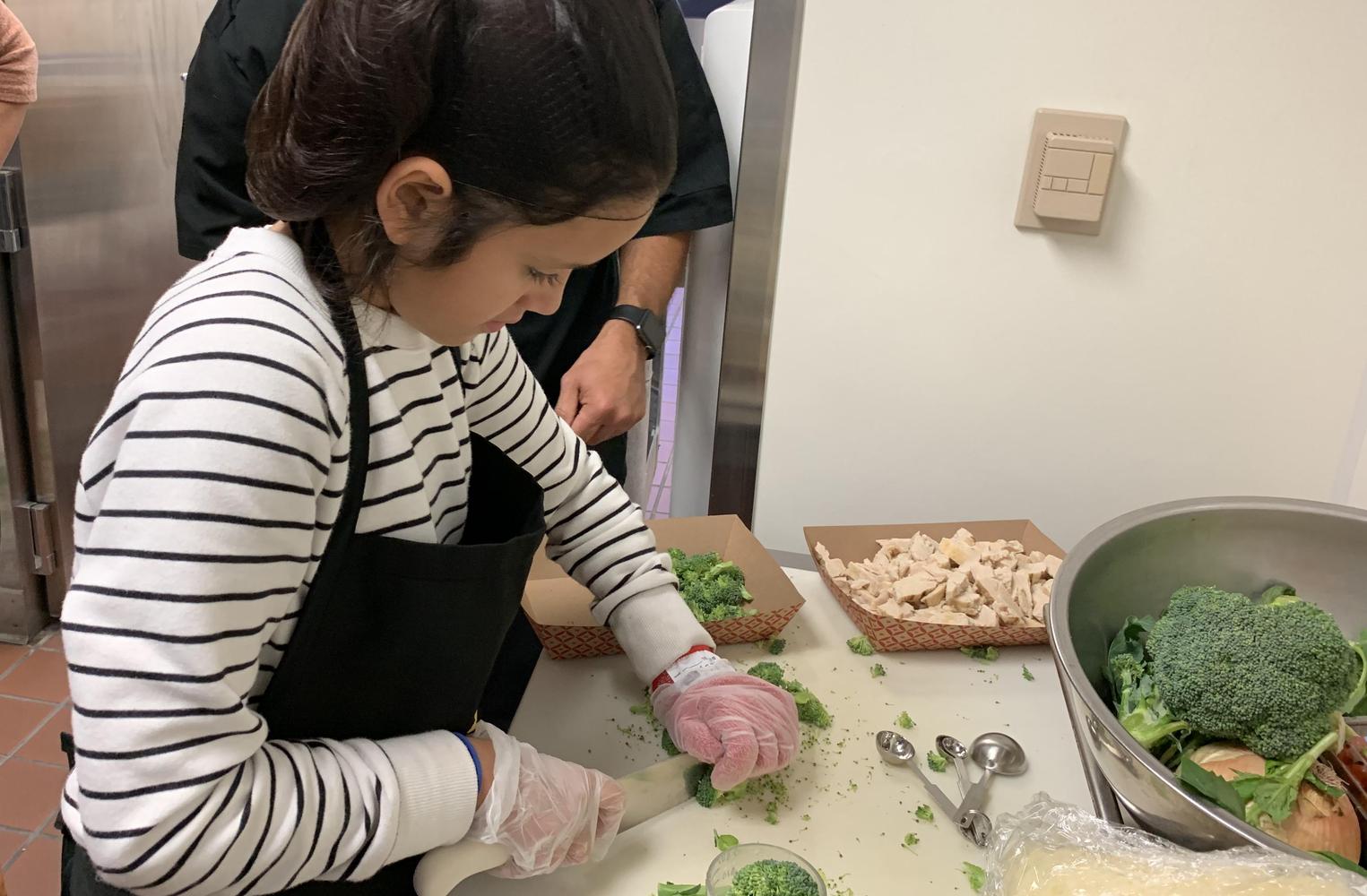Student Chef Cutting