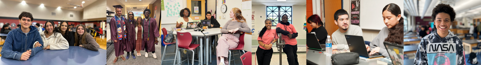 A collection of photos showing Tenor student life