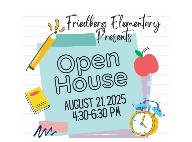Open House August 21st 4:30 - 6:30