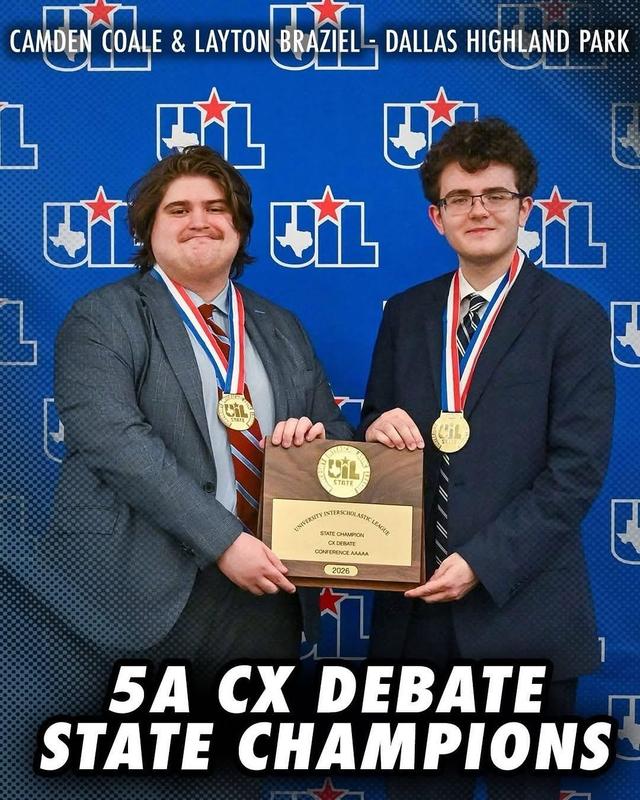 HPHS Debate Team Earns Second Straight State Championship