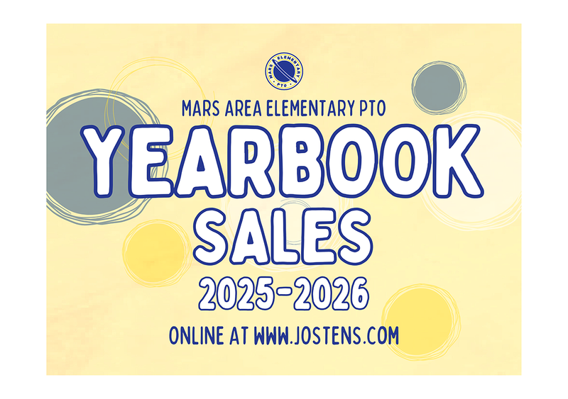 Mars Area Elementary PTO Yearbook Sales