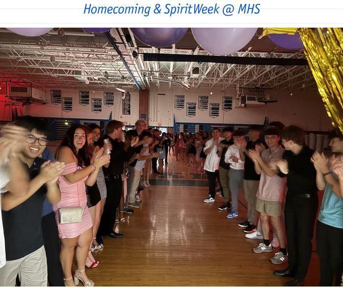 Students clapping