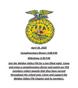 Invite with information about time and date with FFA Emblem