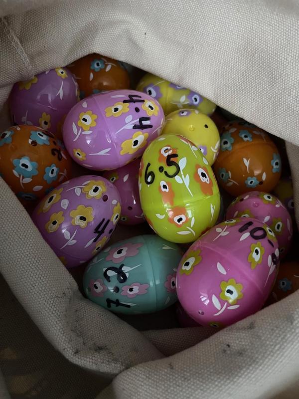 Mrs. Amaya's class doing an Easter assignment.