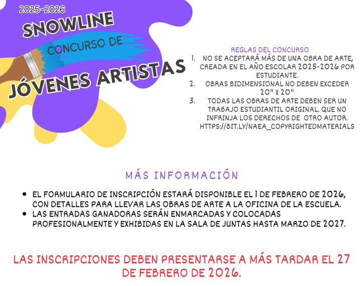 25-26 Young Artist Contest Flyer(Spanish) rules