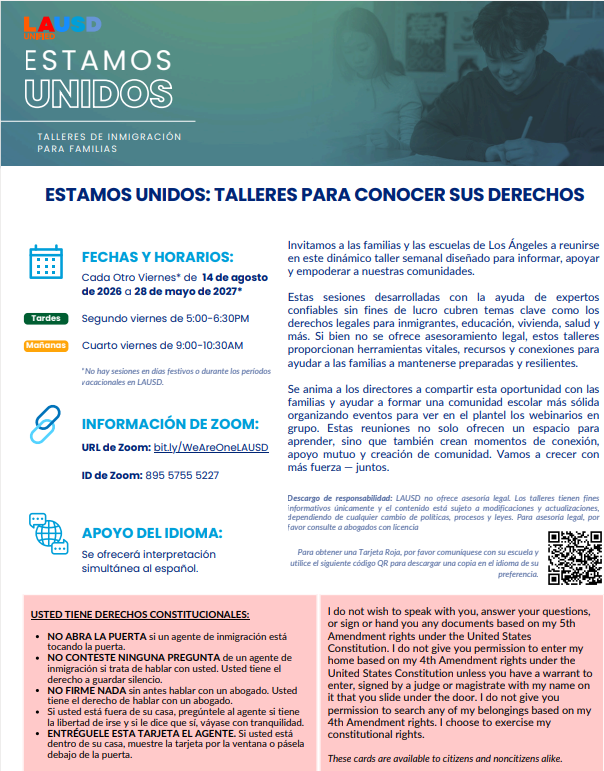 Talleres de Inmigracion