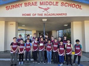 Sunny Brae Middle School Boys Cross Country Team 2025
