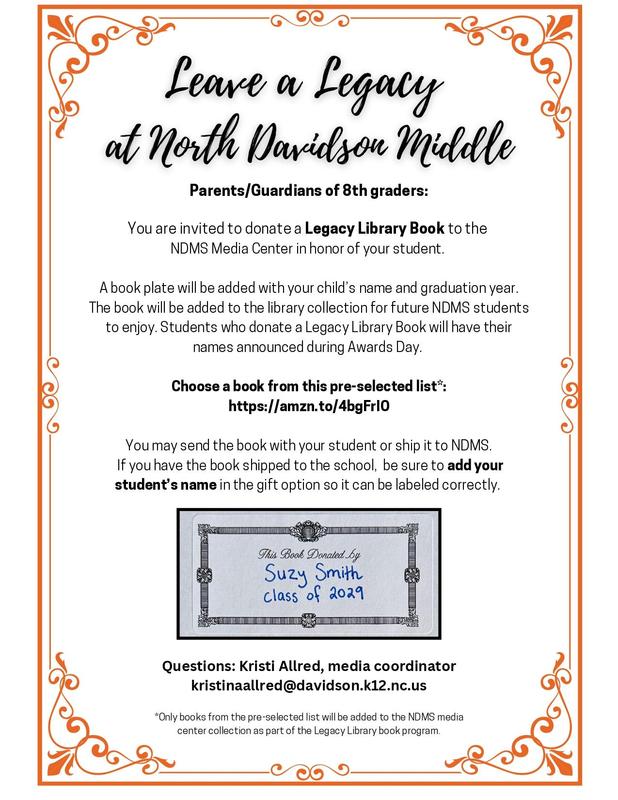 legacy library book flyer