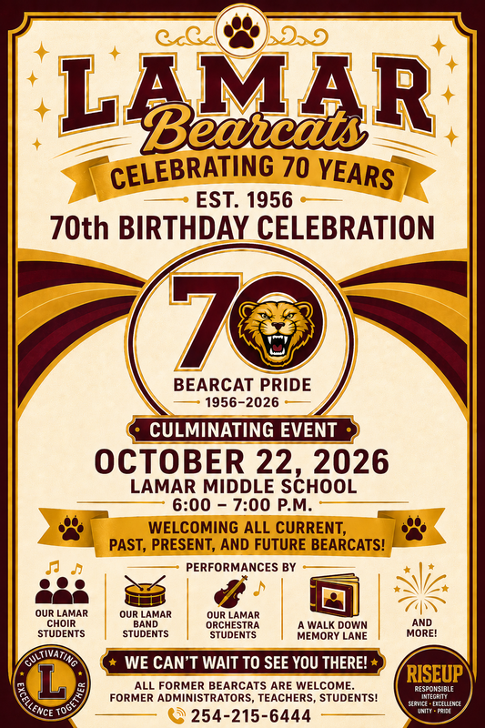 70th anniversary flyer