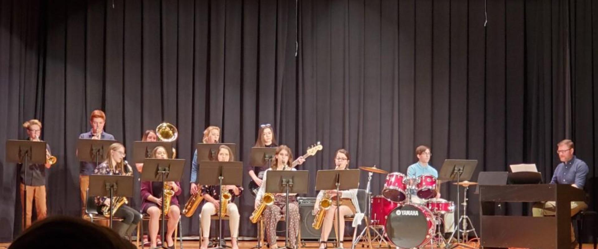 FASD Jr./Sr. HS Jazz Band at the Music Showcase on 3/7/20