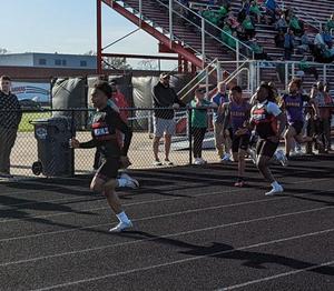 Anderson track team celebrates a county track title and their seniors