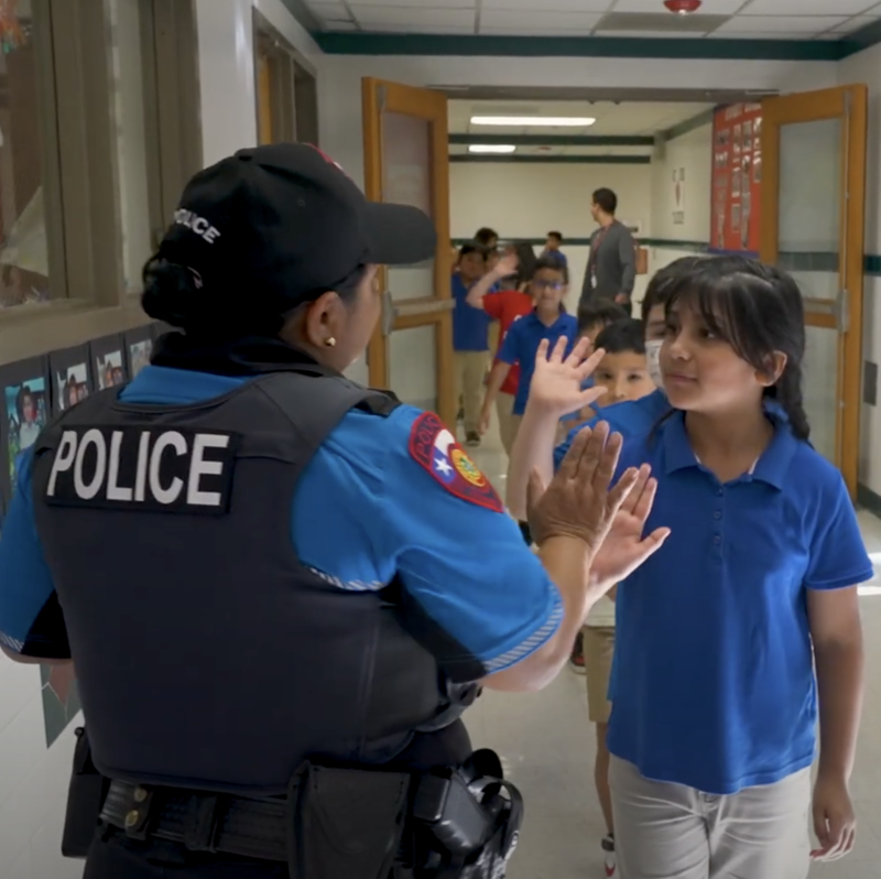 Police Watching over Students