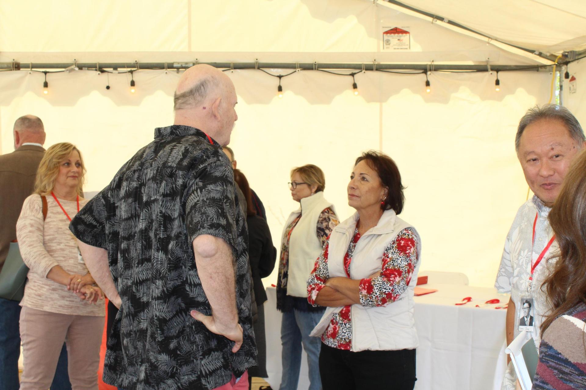 Members of the class of 1971 at their 50 year reunion