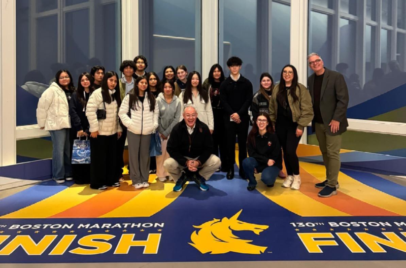 Students from the BEST 2026 with Mr. Cambridge and Mr. Doyle