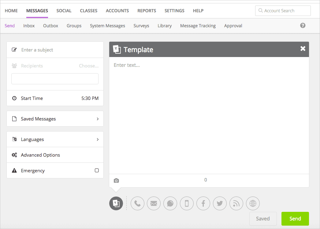 Messages Administrators