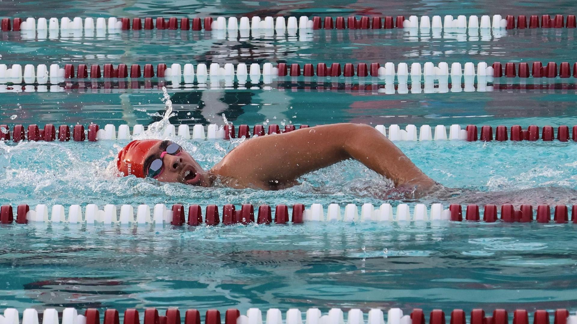 Ross Munoz swimming