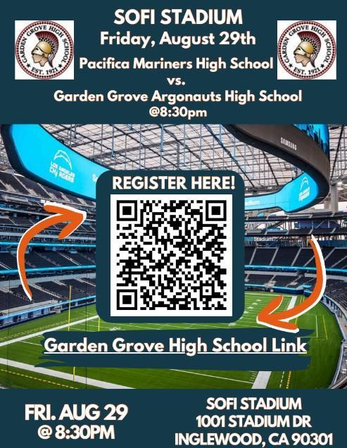 Come Out and Cheer On GGHS Football At SoFi Stadium! Featured Photo