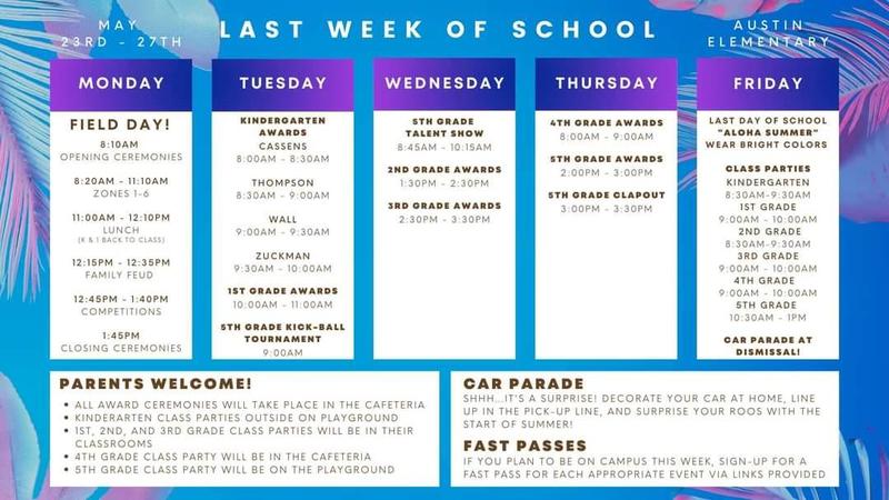 End of the Year Events for May 23 - 27, 2022 Featured Photo