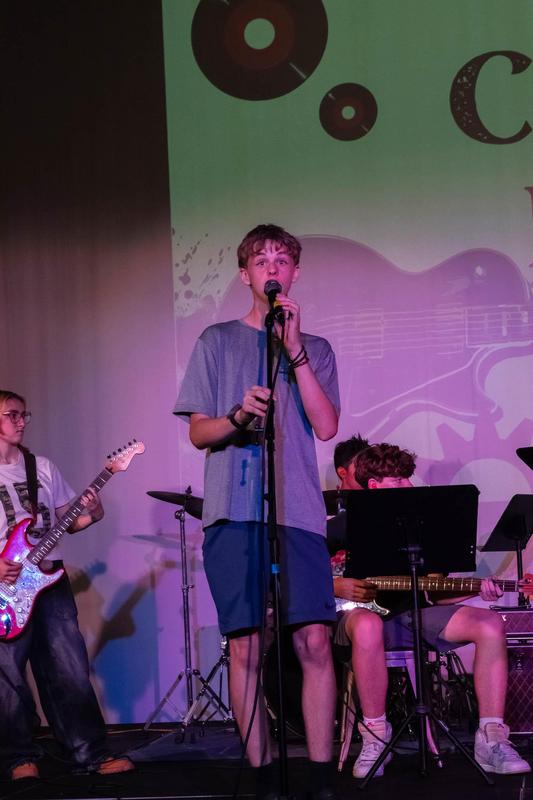 Student singing