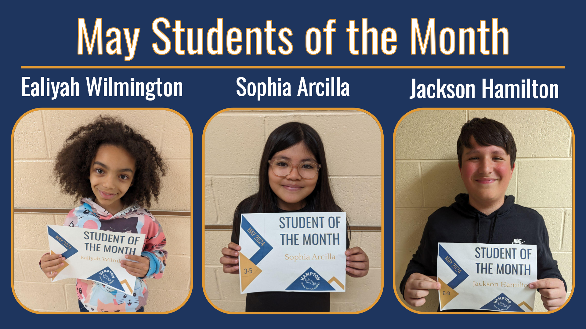 May Students of the Month