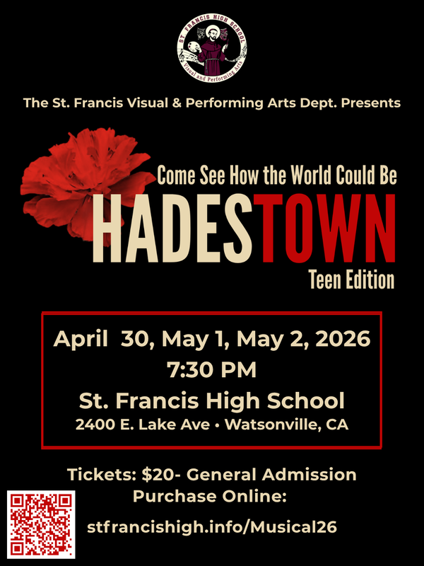 Come see the St. Francis Musical- "Hadestown".