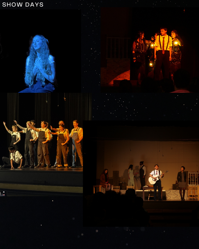 girl singing a theater show