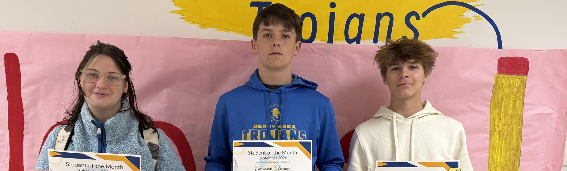 September Students of the Month