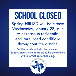 SCHOOL CLOSED, WEDNESDAY, JANUARY 28