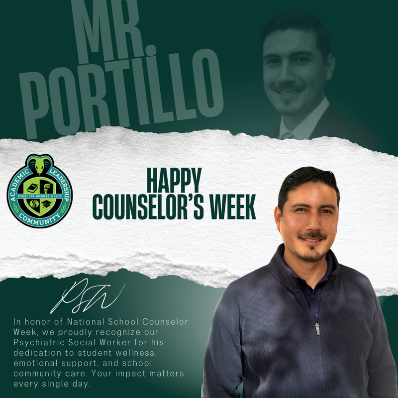 Mr. Portillo PSW In Honor of Counselor Week