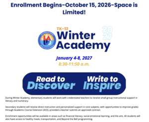 Winter Academy Information