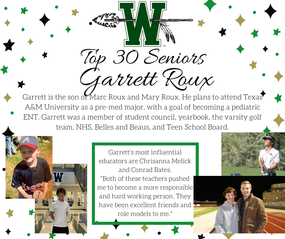 graphic of garrett roux