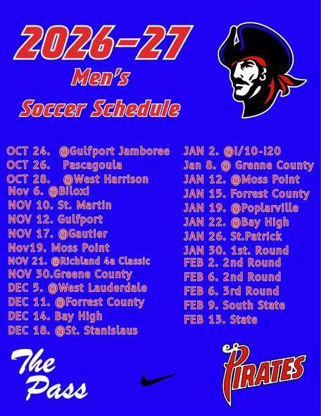 The season is finally here! Come out and support your Pirates!