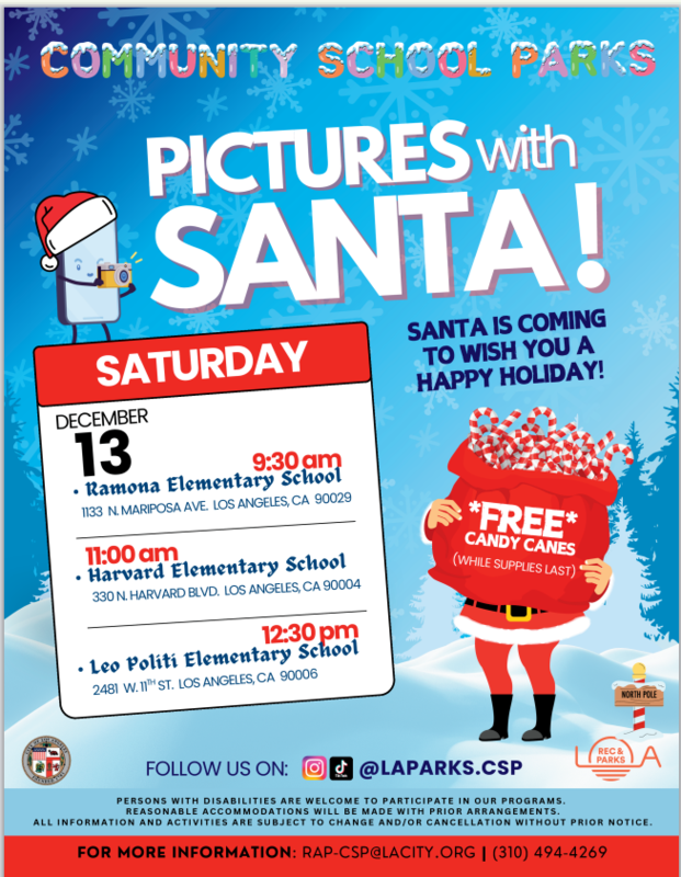 Pictures with Santa English