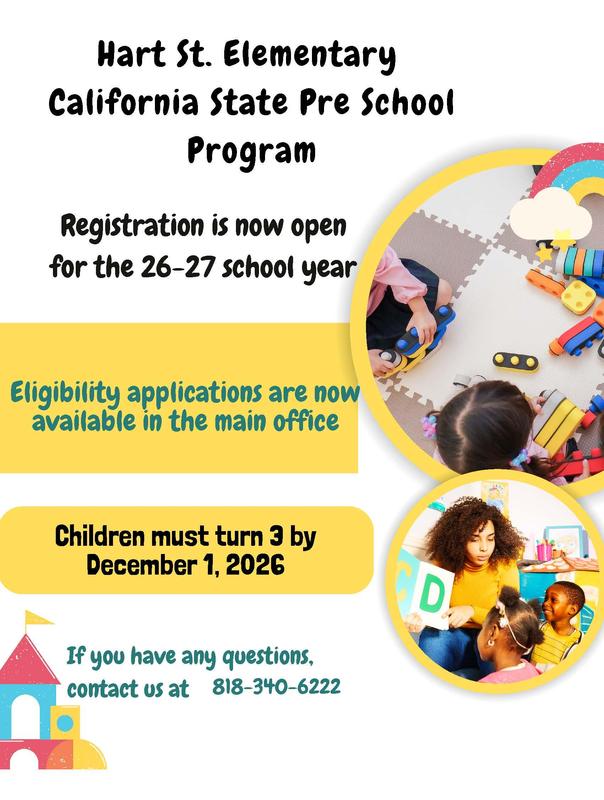 Registration is now open for the 26-27 school year