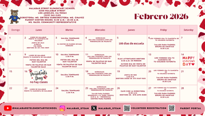 Calendario de Febrero