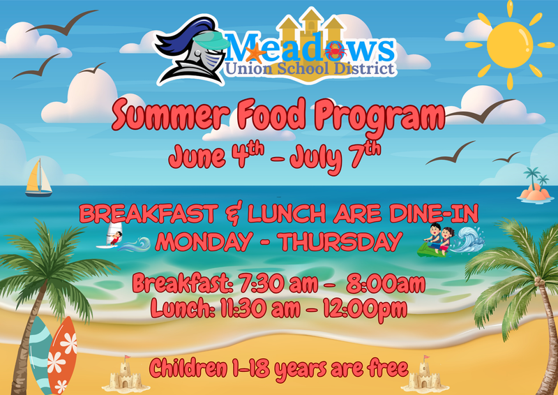 Summer Food Program Announcement