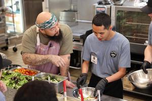 Students with Kitchen tABLE learn culinary skills