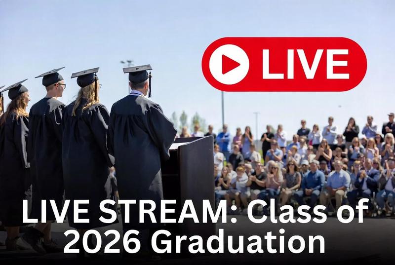 Live Streaming Background with Graduates and Family