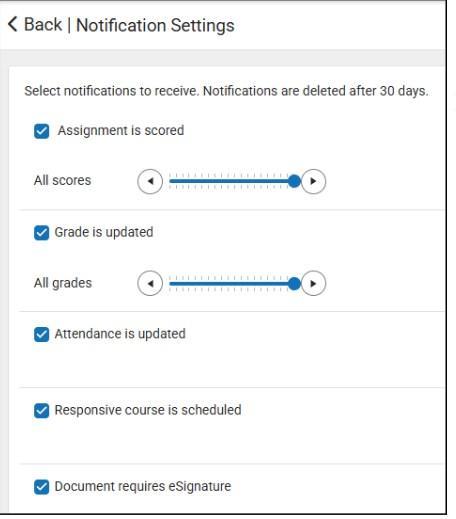 Notification Settings