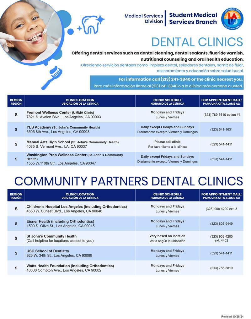 Dental Clinics - Flyer South