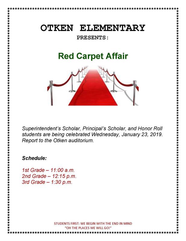 Otken Elementary Red Carpet Affair.