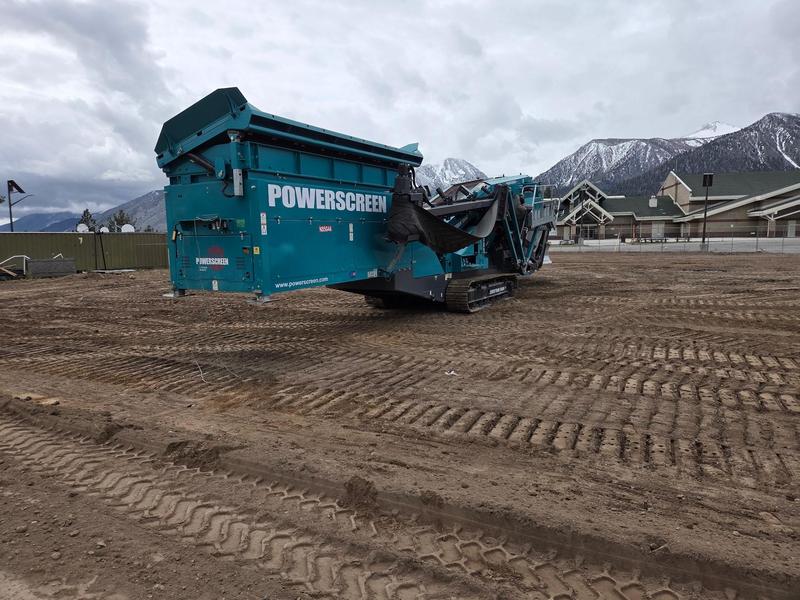 large construction machinery on the MUSD work site