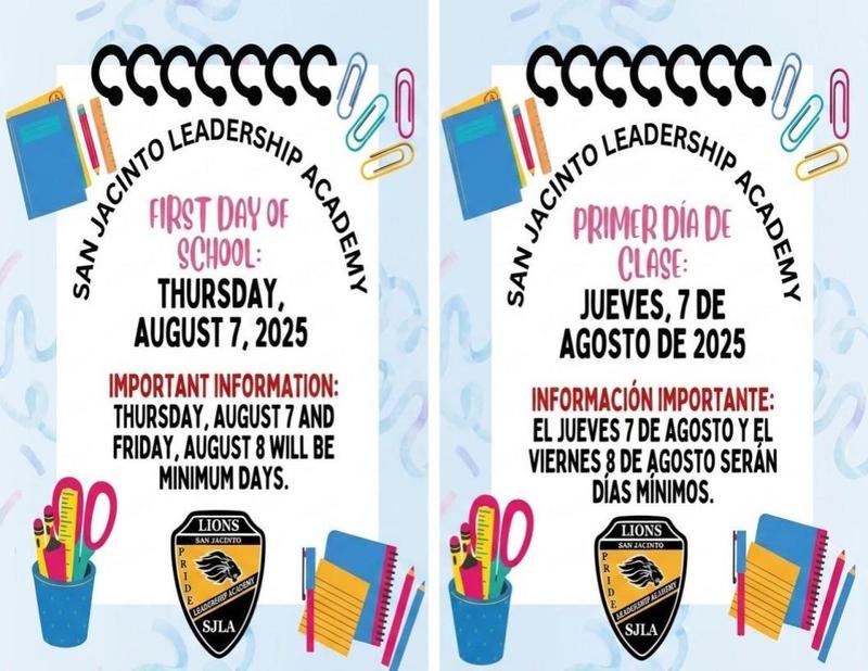 1st day of school flyer 2026-2027