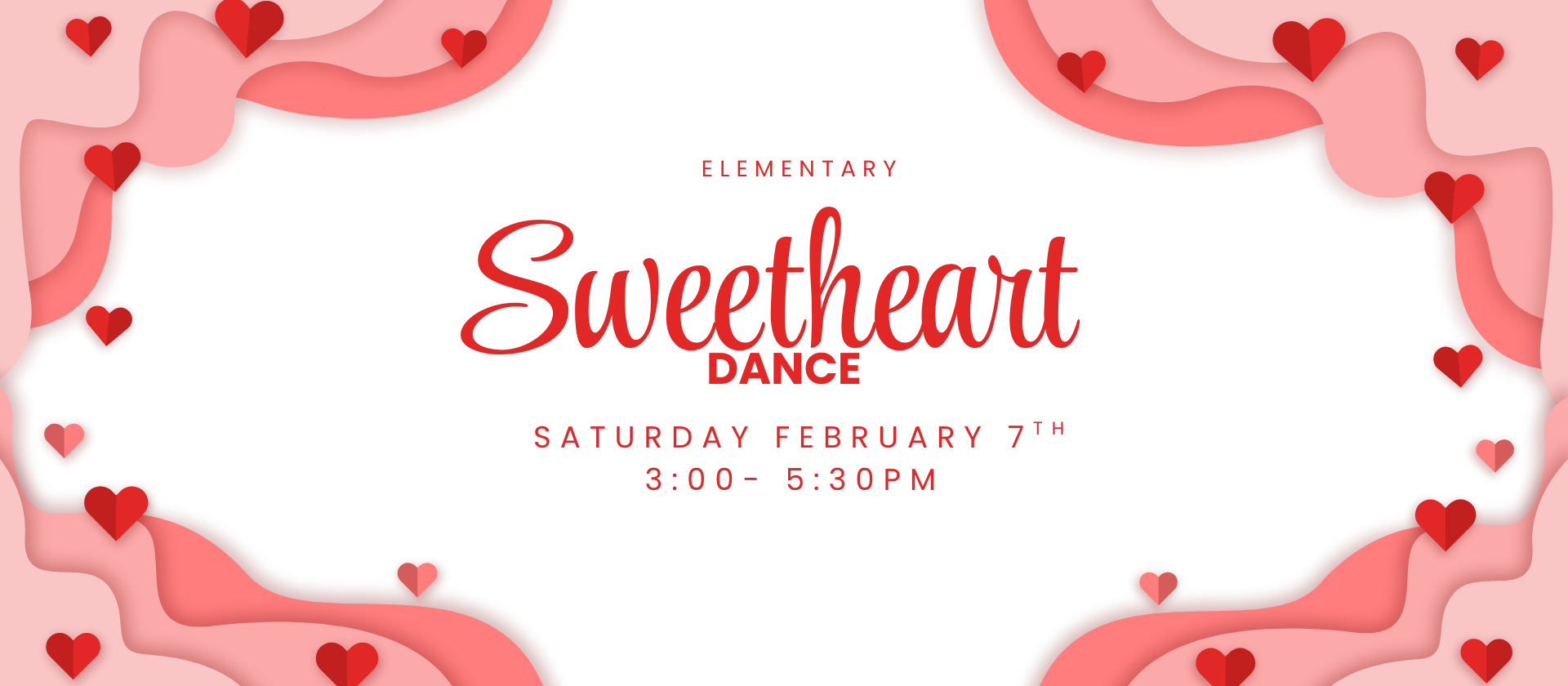 Saturday February 7th North Warren Elementary School Sweetheart Dance.