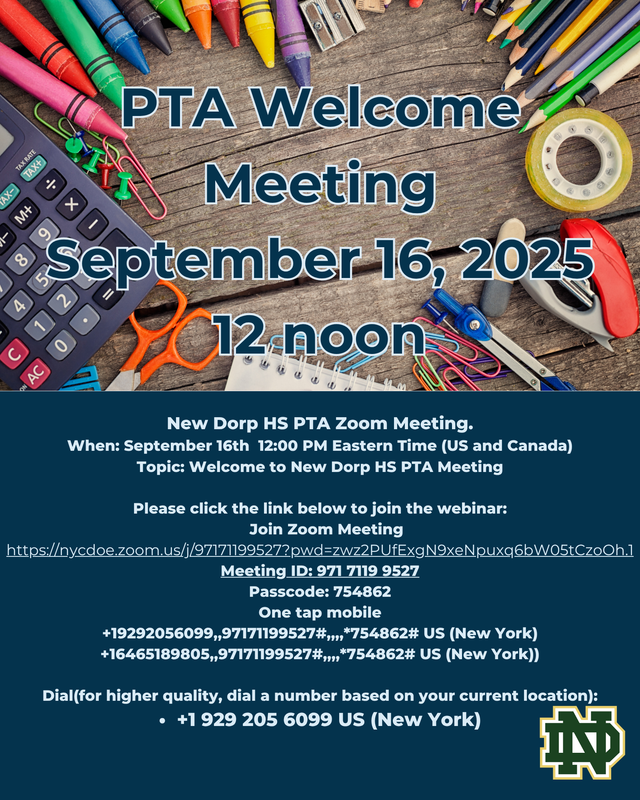 September PTA Meeting