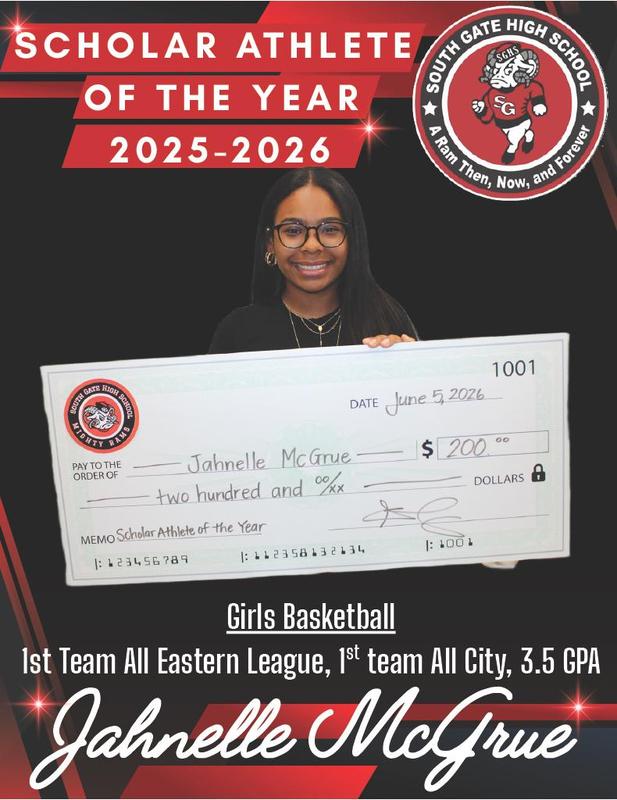 Female Scholar Athlete of the Year: Jahnelle McGrue