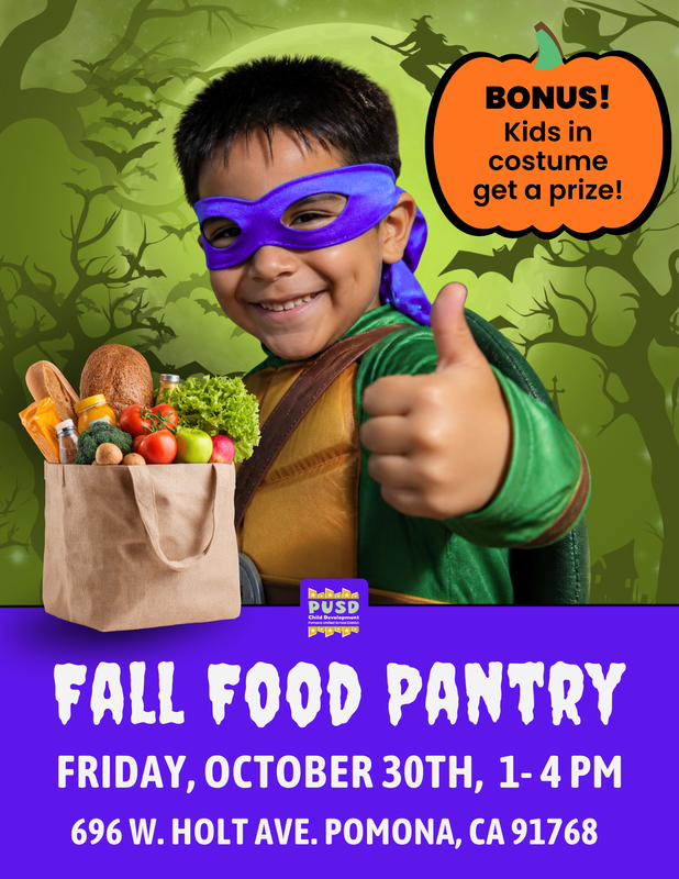 fall food pantry announcement